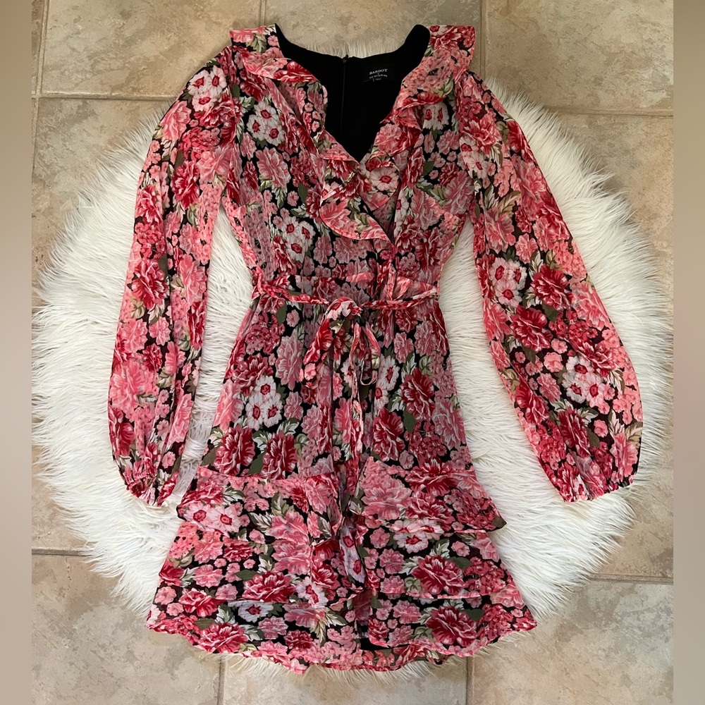 Bardot floral dress size us 4 excellent condition